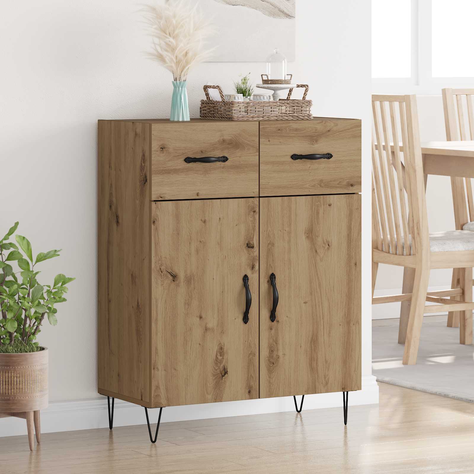 Sideboard Artisan-Eiche 69,5 x 34 x 90 cm Holzwerkstoff