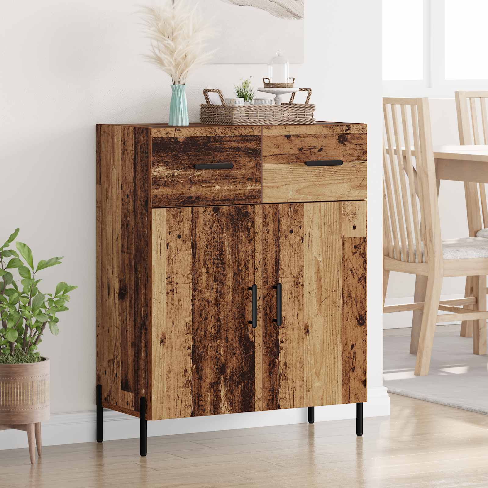 Sideboard Altholz 69,5 x 34 x 90 cm Holzwerkstoff
