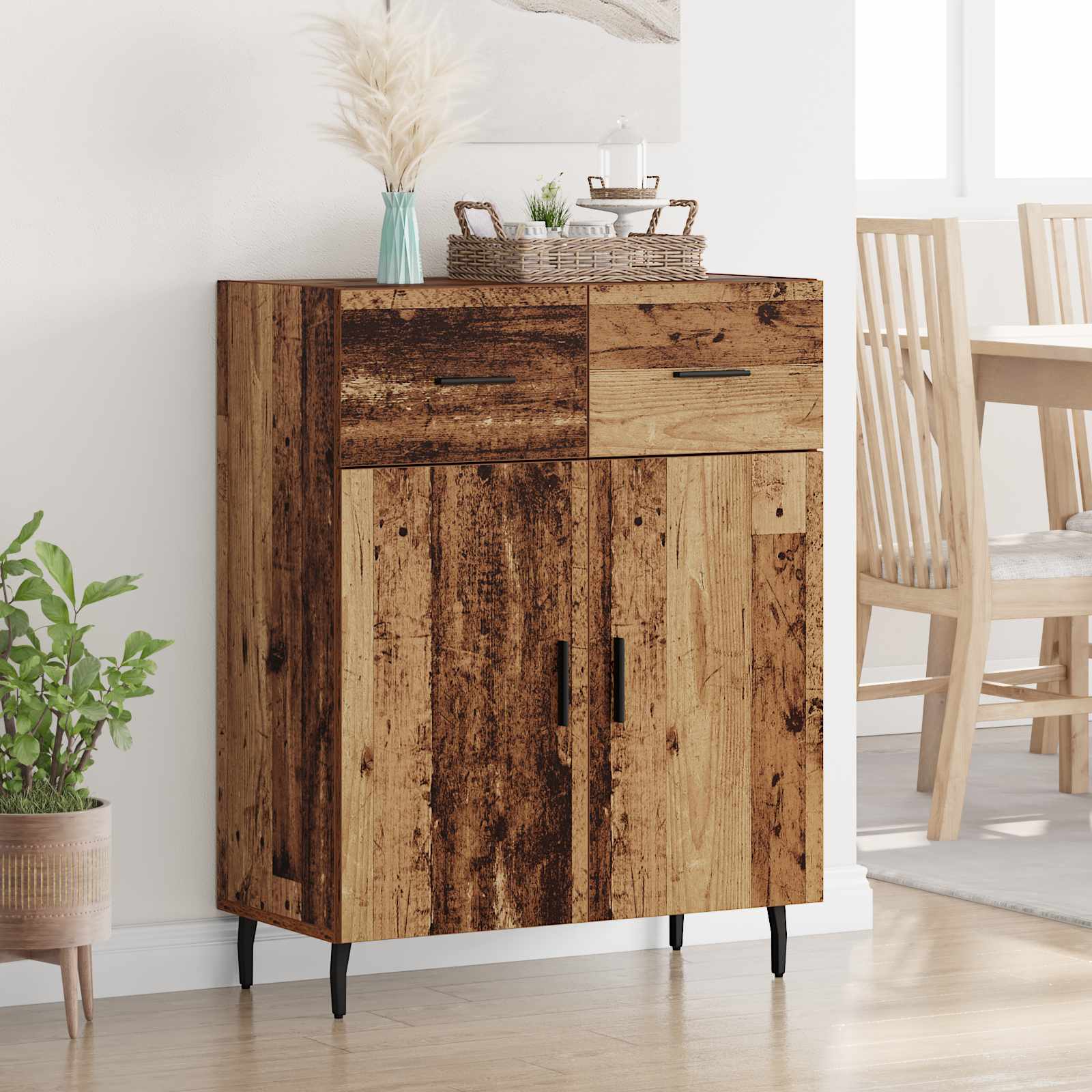 Sideboard Altholz 69,5 x 34 x 90 cm Holzwerkstoff