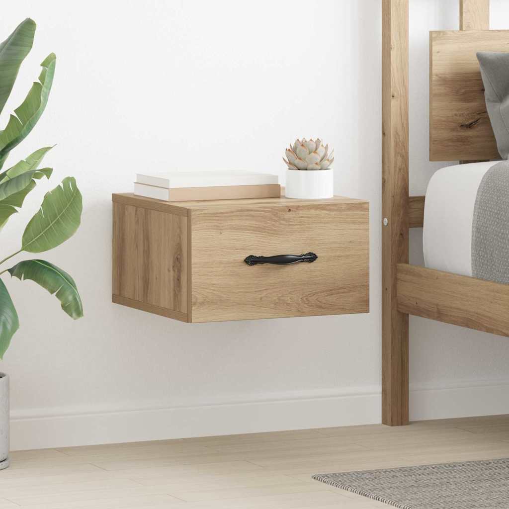 Nachttisch 2 stk. Artisan-Eiche 35 x 35 x 20 cm Holzwerkstoff
