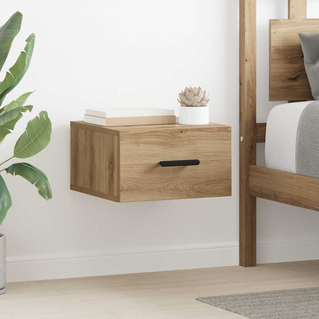 Nachttisch 2 stk. 35 x 35 x 20 cm Holzwerkstoff Artisan-Eiche