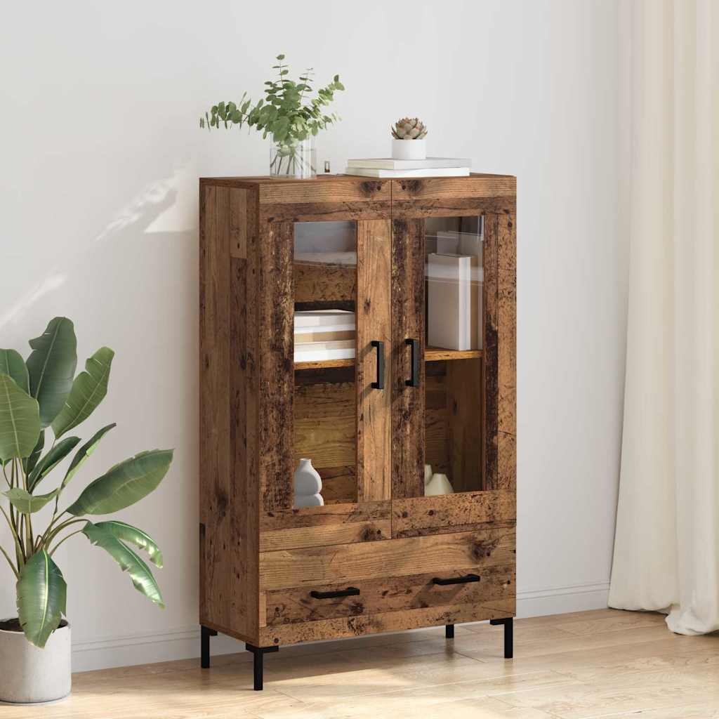 Highboard Altholz 69,5 x 31 x 115 cm Holzwerkstoff