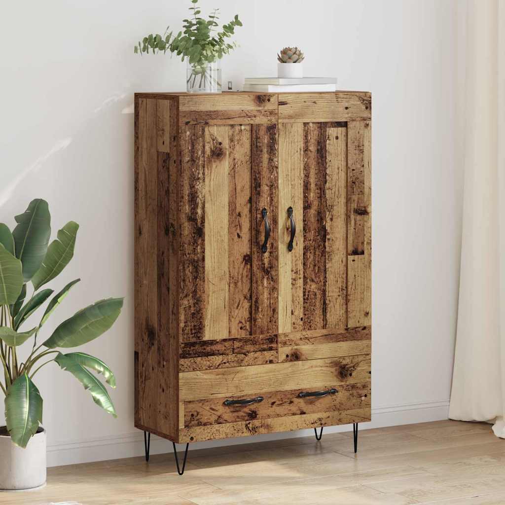 Highboard Altholz 69,5 x 31 x 115 cm Holzwerkstoff
