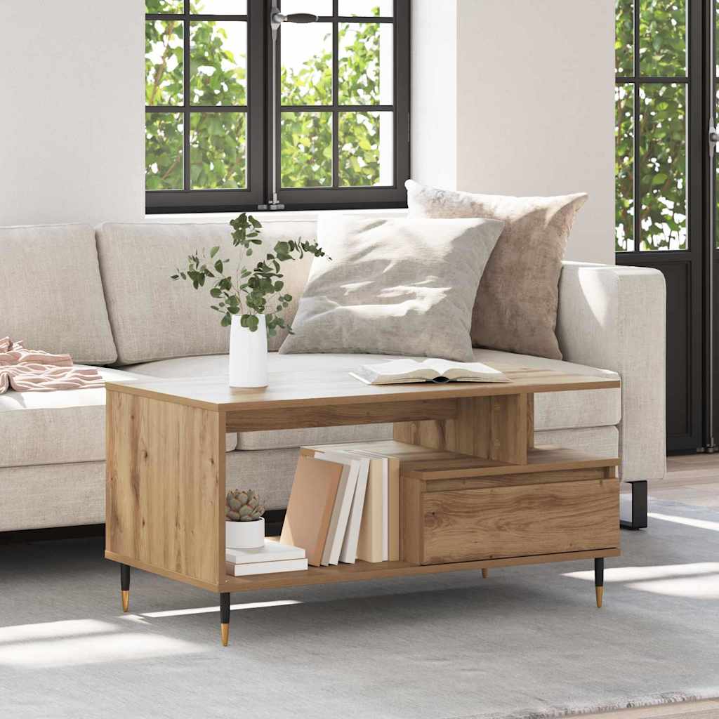 Couchtisch Artisan-Eiche 90 x 49 x 45 cm Holzwerkstoff