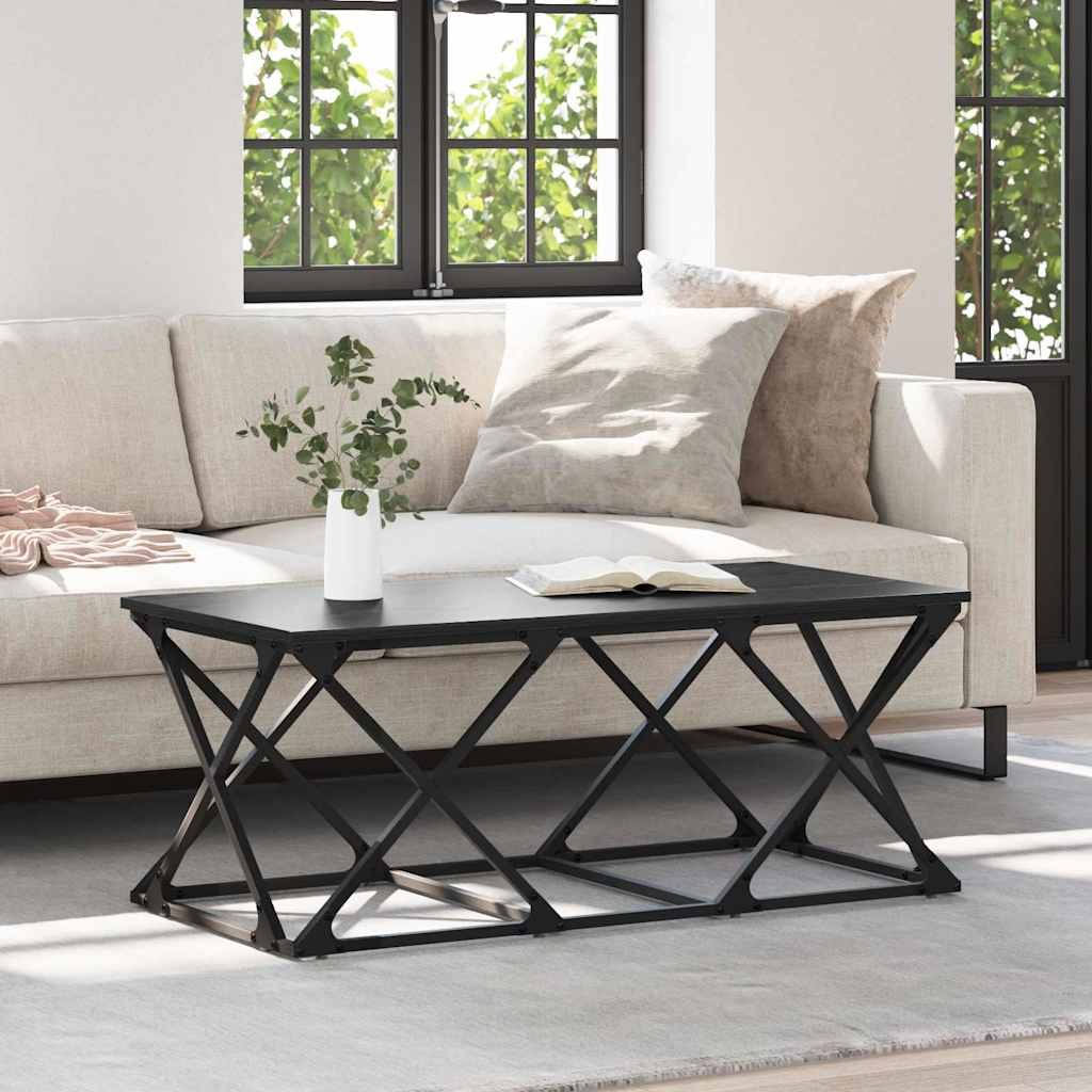 Couchtisch Schwarz Eichen-Optik 100 x 49 x 40 cm Holzwerkstoff
