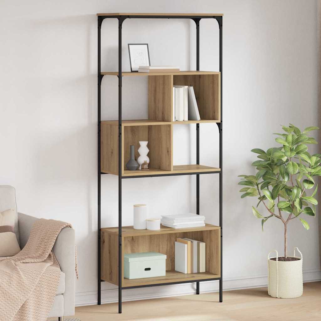 Bücherregal 7 Ebenen 76 x 33 x 188,5 cm Holzwerkstoff