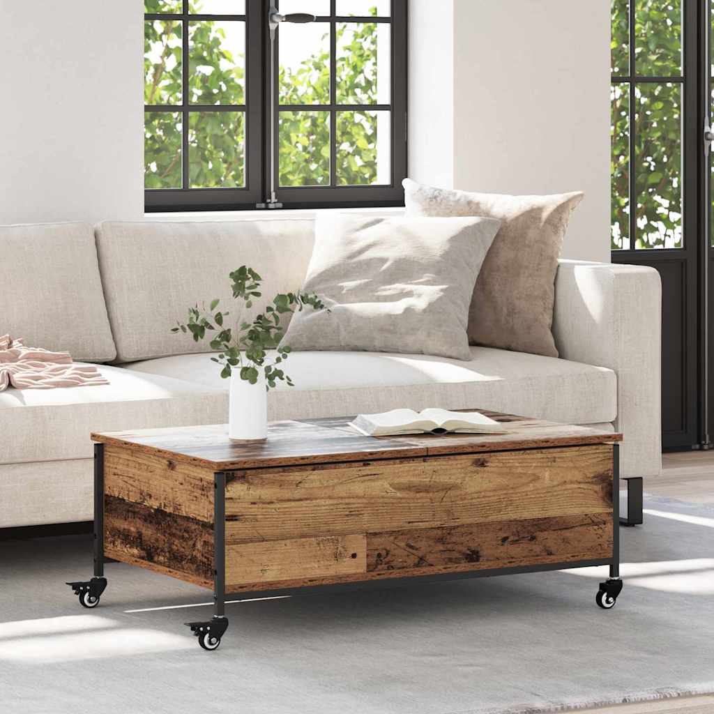Couchtisch Altholz 91 x 55 x 32 cm Holzwerkstoff