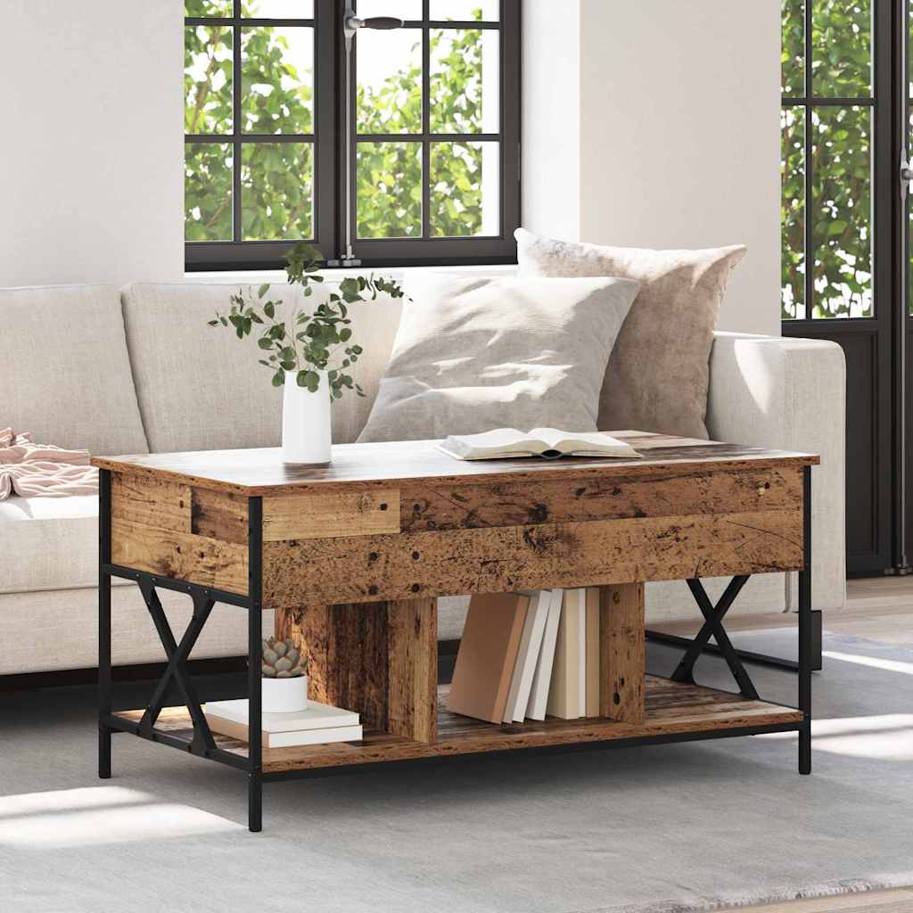 Couchtisch Altholz 100 x 55 x 48,5 cm Holzwerkstoff
