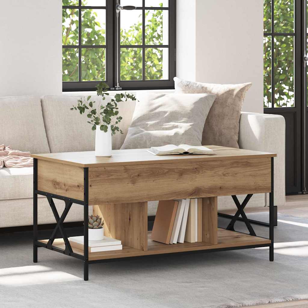 Couchtisch Artisan-Eiche 100 x 55 x 48,5 cm Holzwerkstoff