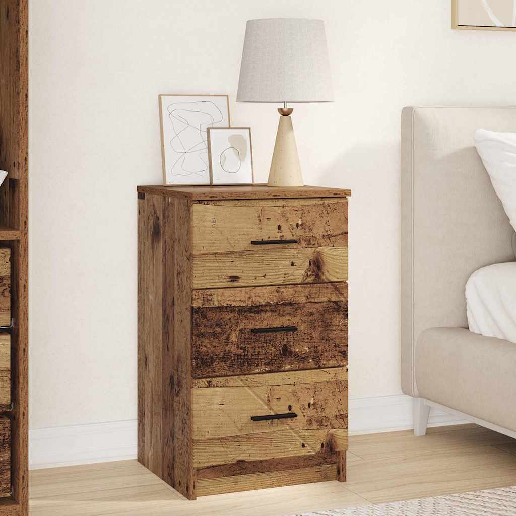 Nachttisch Altholz 38 x 38 x 66 cm Holzwerkstoff