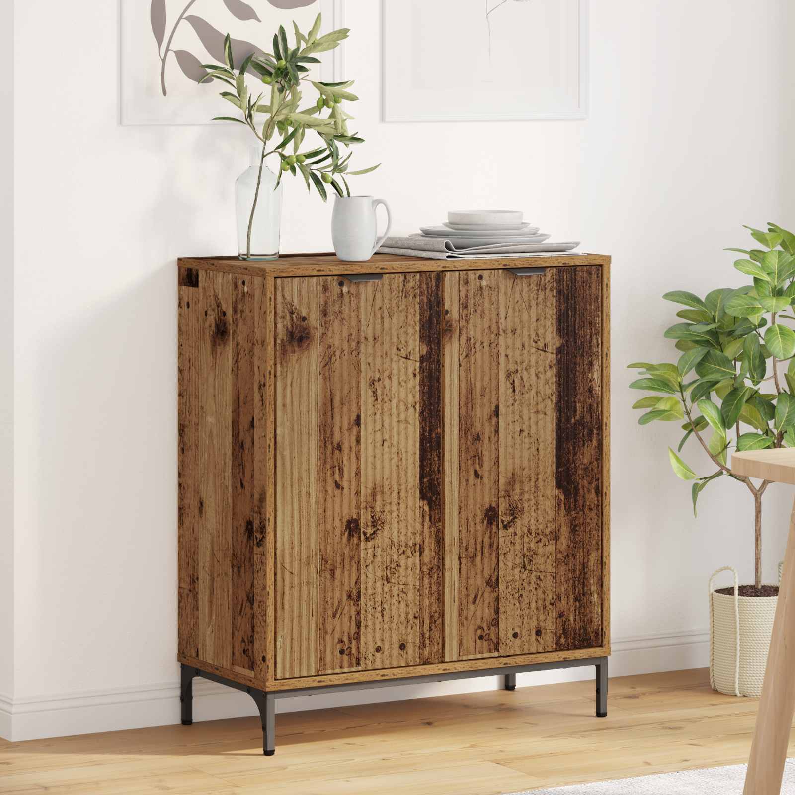 Sideboard Altholz 69,5 x 33 x 82 cm Holzwerkstoff