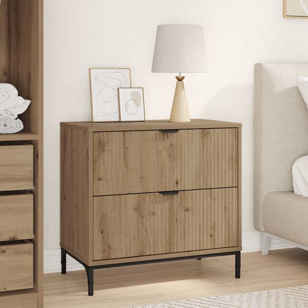 Nachttisch Artisan-Eiche 63,5 x 36 x 61 cm Holzwerkstoff