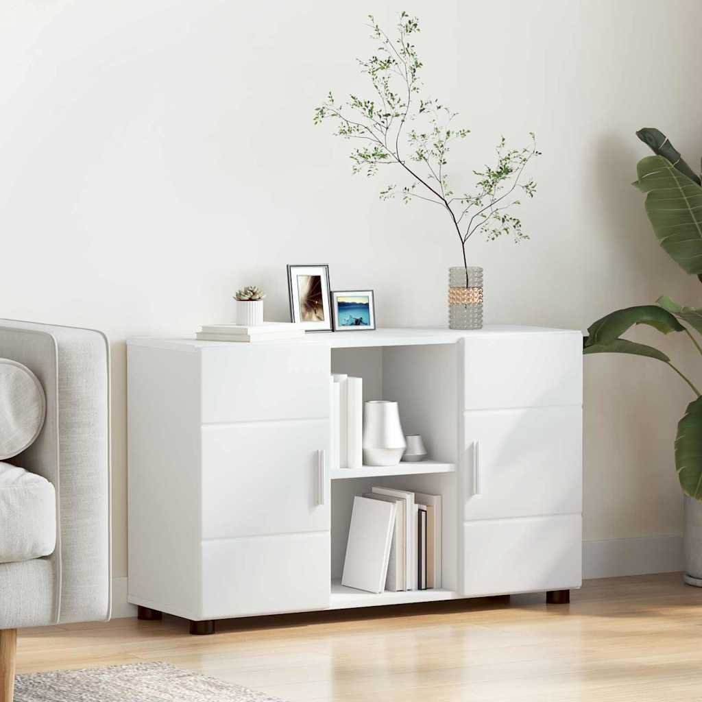 Sideboard FLORIN 88,5 x 30,5 x 55,5 cm Weiß Holzwerkstoff