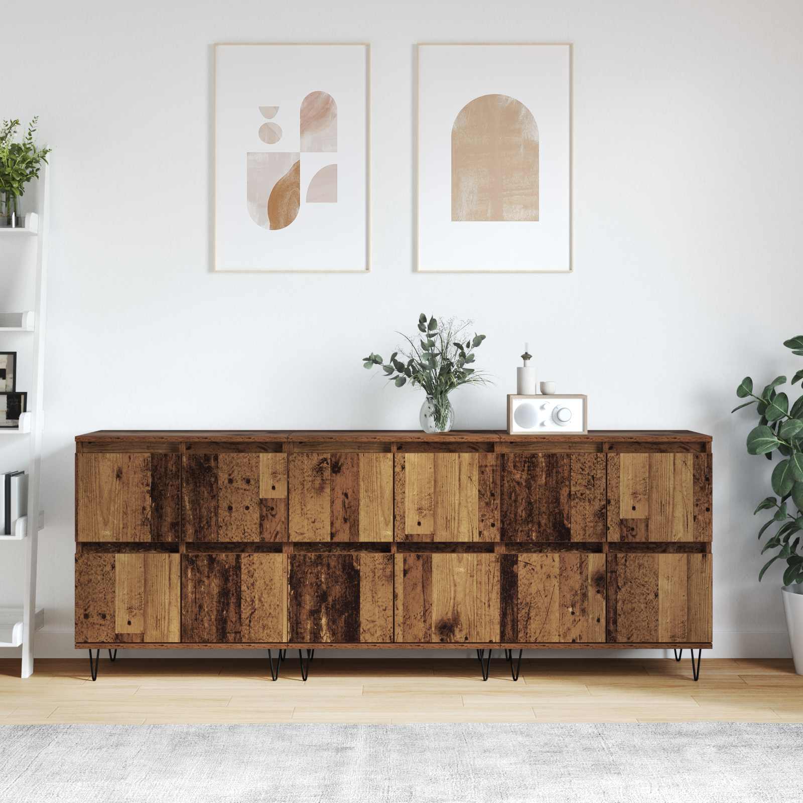 Sideboards 3 stk. Altholz