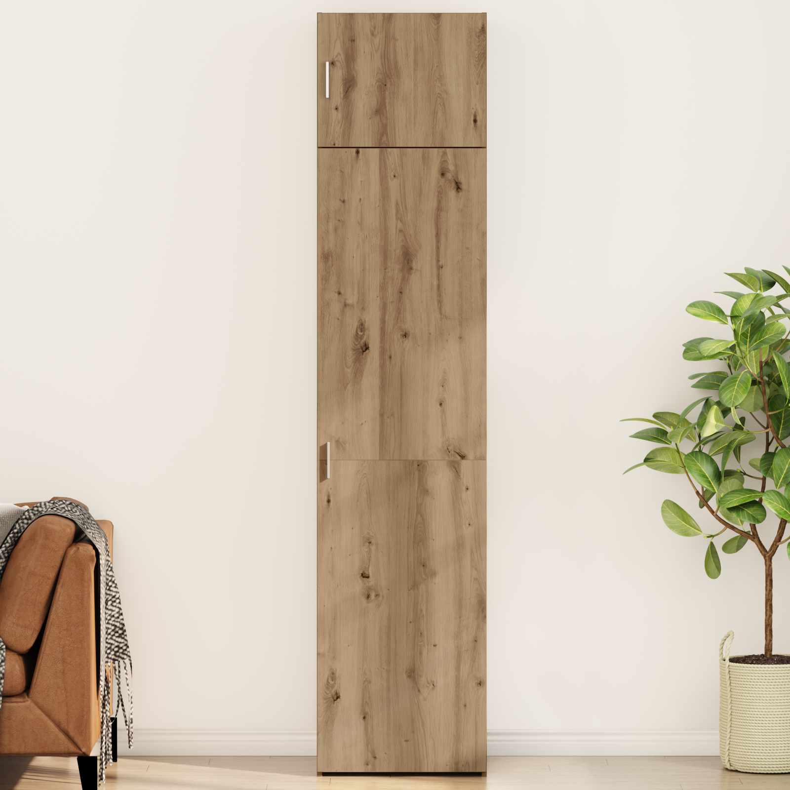 Sideboard 2 stk. Artisan-Eiche 50 x 41 x 225 cm