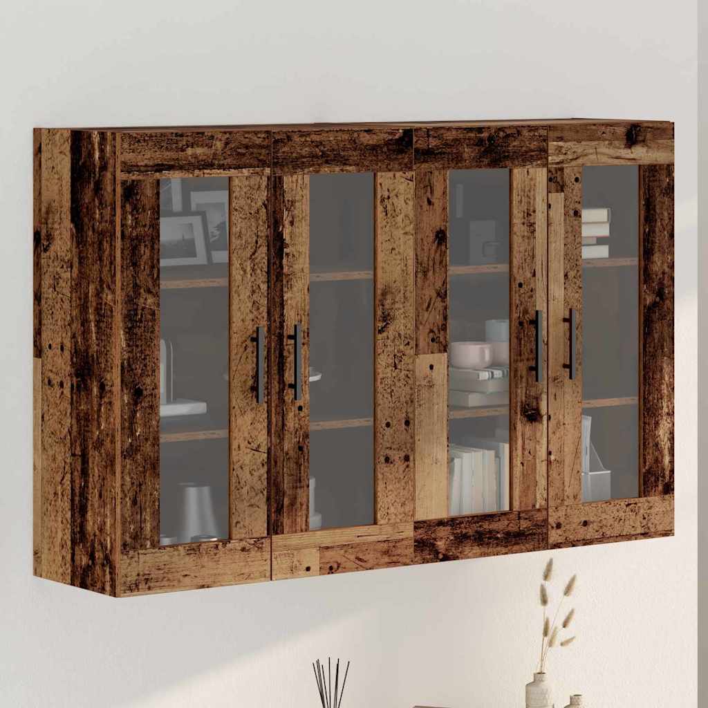 Wandschränke 2 stk. Altholz 69,5 x 34 x 90 cm Holzwerkstoff