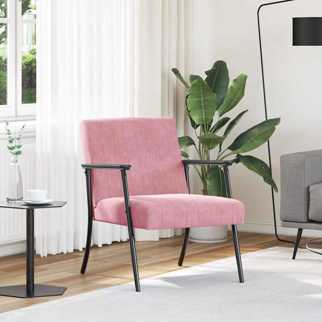 Sessel Rosa Samt