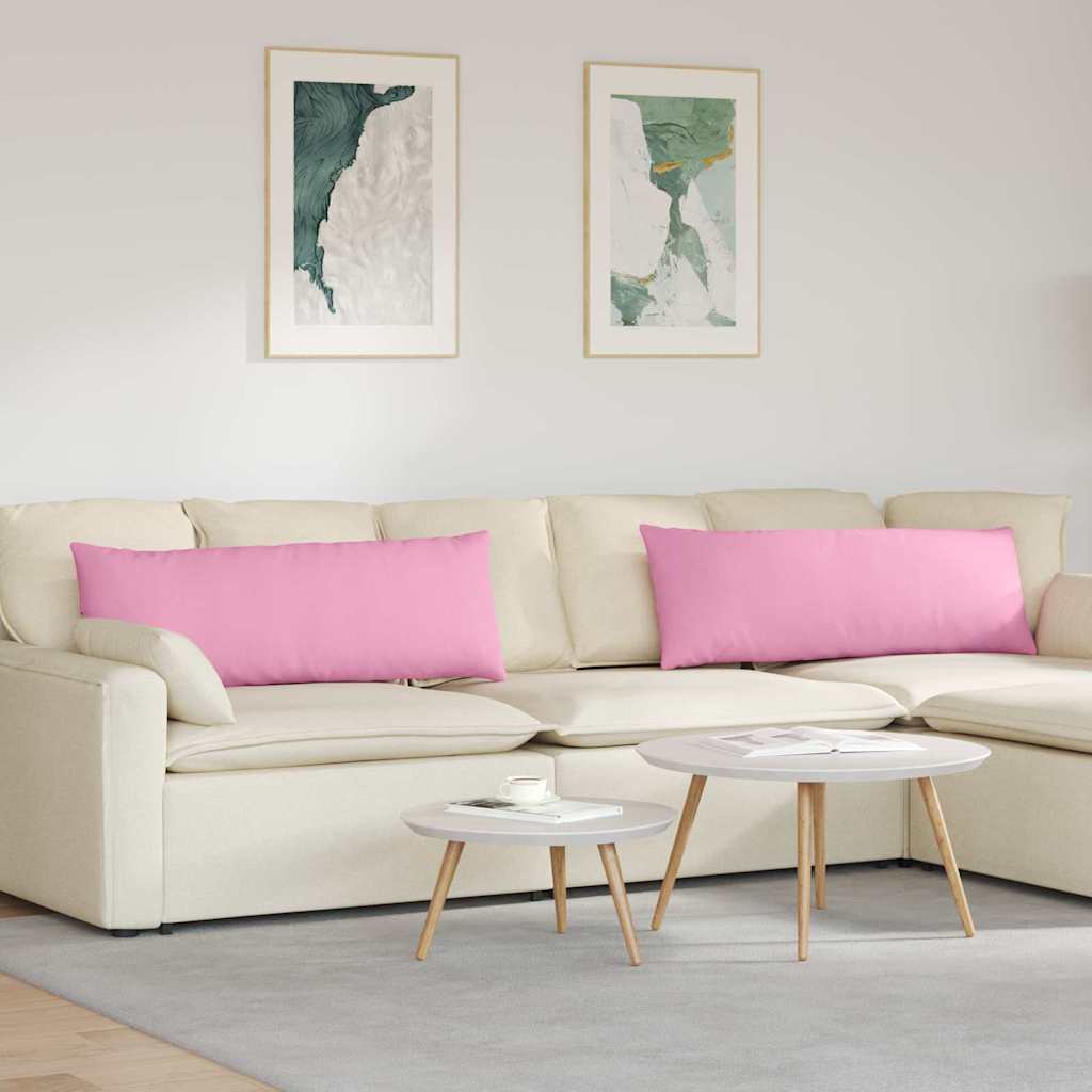 Sofakissen 2 stk. Stoff Rosa 120 x 40 cm