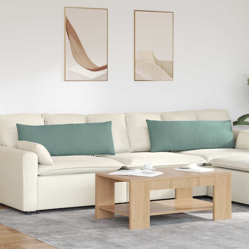Sofakissen 2 pcs Meergrün 120 x 40 cm Cordstoff