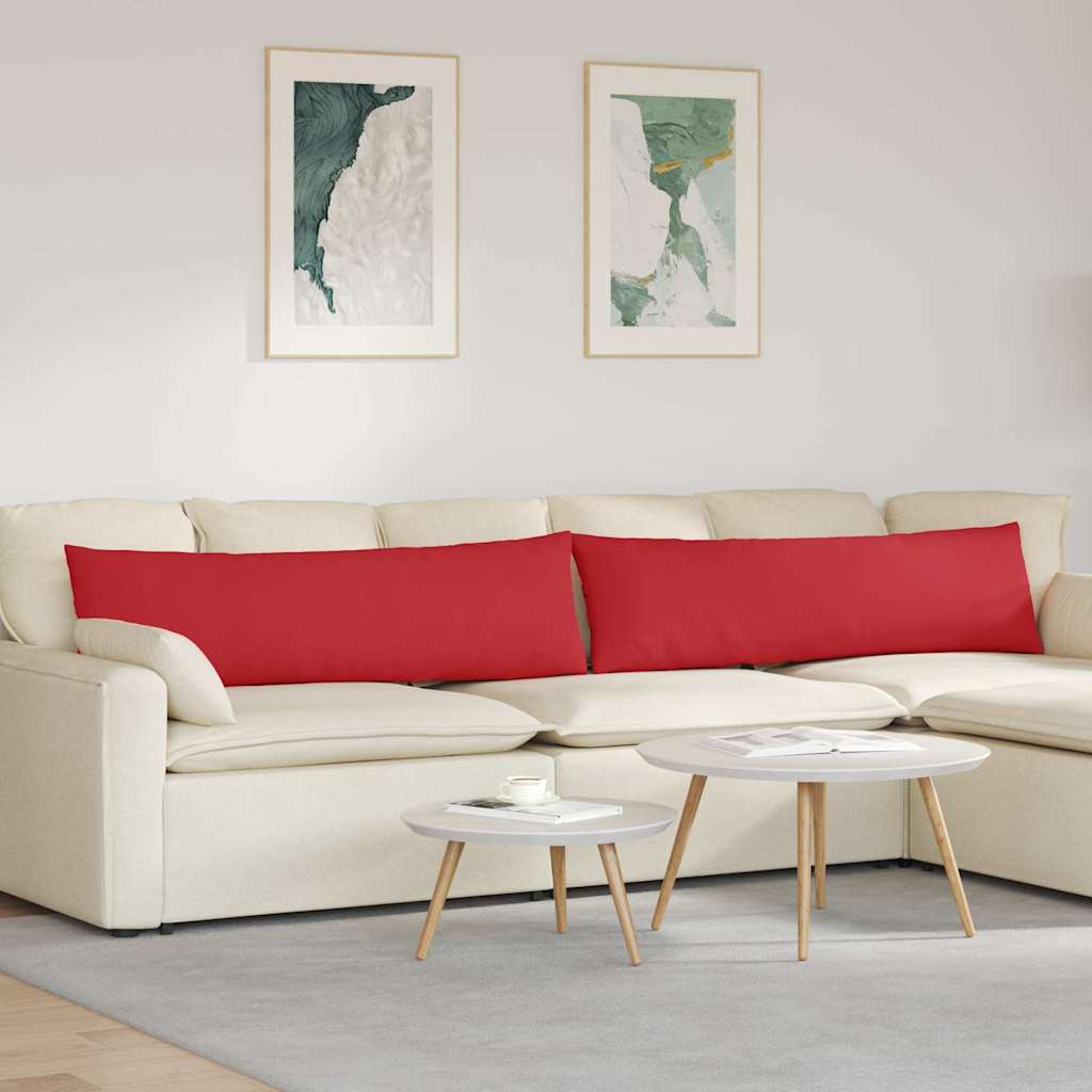 Sofakissen 2 stk. Stoff Rot 145 x 40 cm