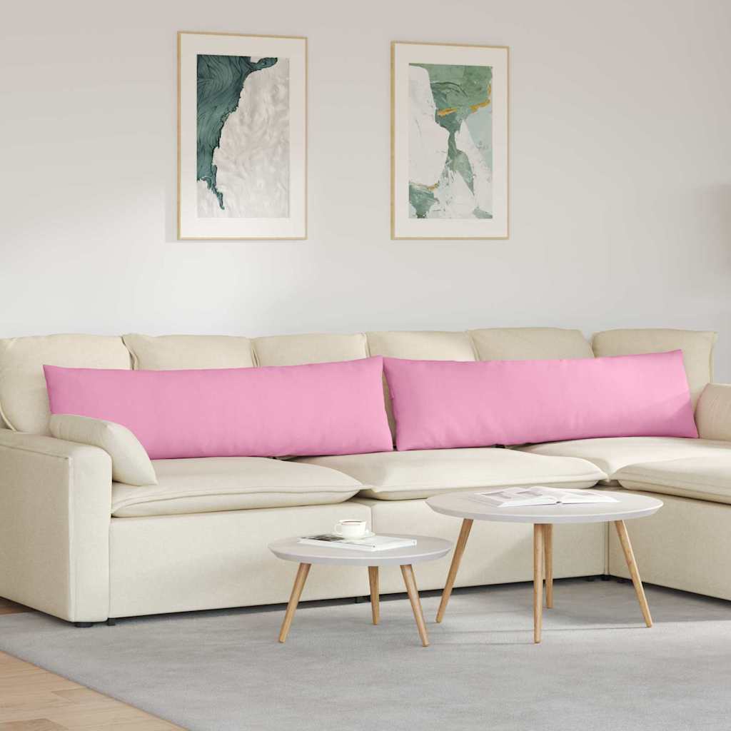 Sofakissen 2 stk. Stoff Rosa 145 x 40 cm