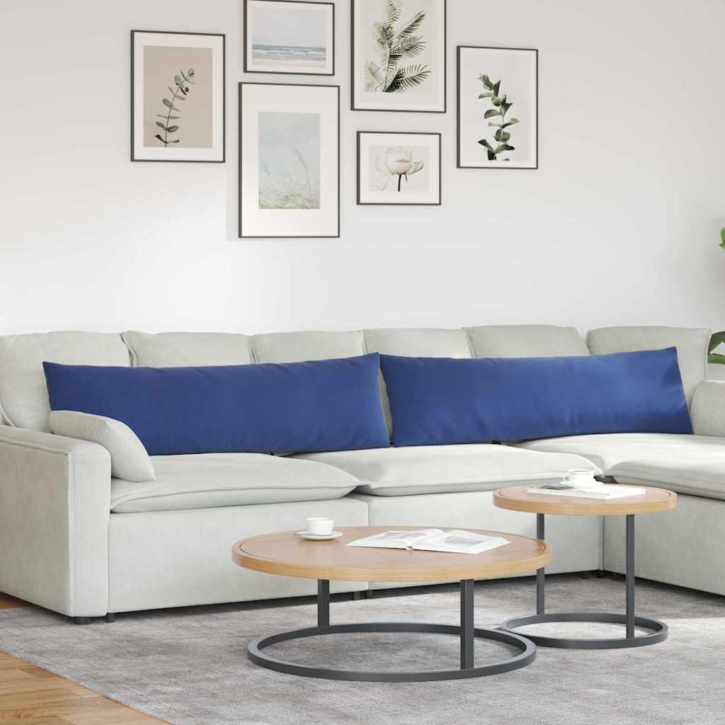 Sofakissen 2 pcs Polizeiblau 145 x 40 cm Cordstoff