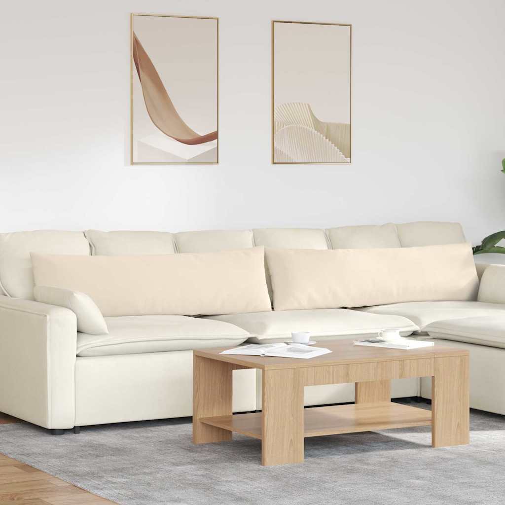 Sofakissen 2 stk. Stoff Beige 145 x 40 cm