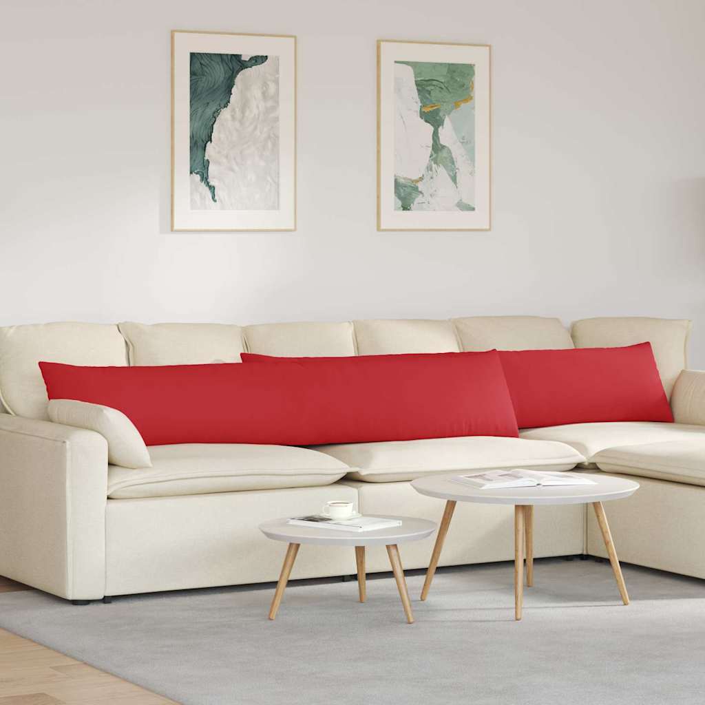 Sofakissen 2 stk. Stoff Rot 200 x 40 cm