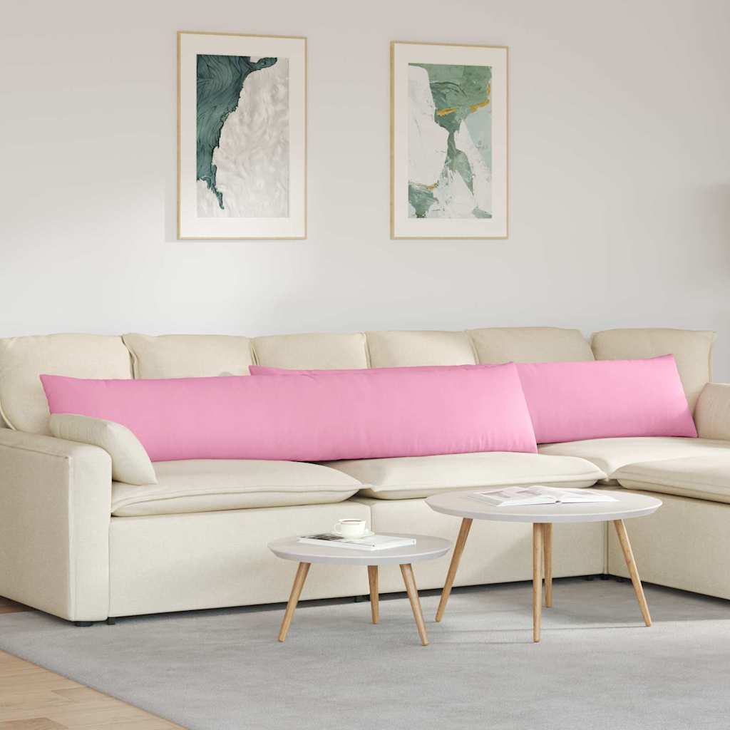 Sofakissen 2 stk. Stoff Rosa 200 x 40 cm