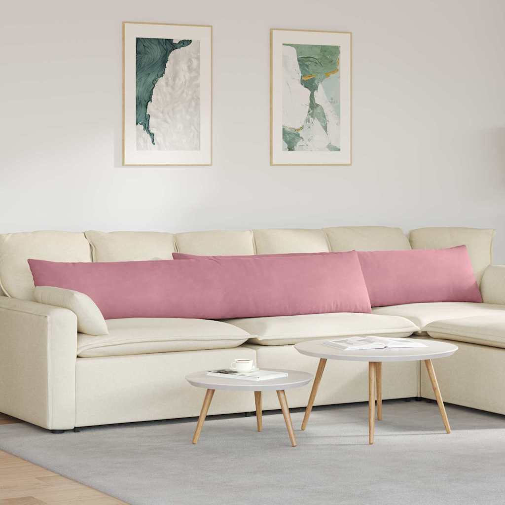 Sofakissen 2 pcs Rosa 200 x 40 cm Cordstoff
