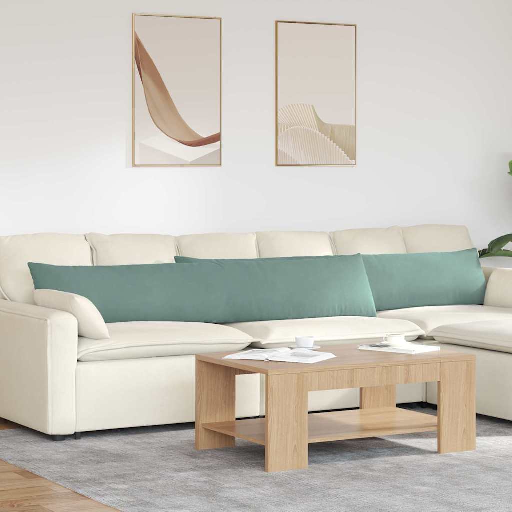 Sofakissen 2 pcs Meergrün 200 x 40 cm Cordstoff