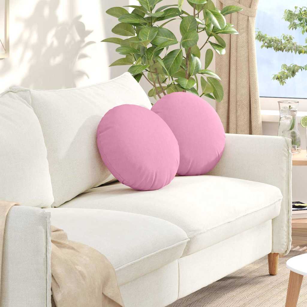 Sitzkissen 2 stk. Stoff Rosa Ø40 x 13 cm