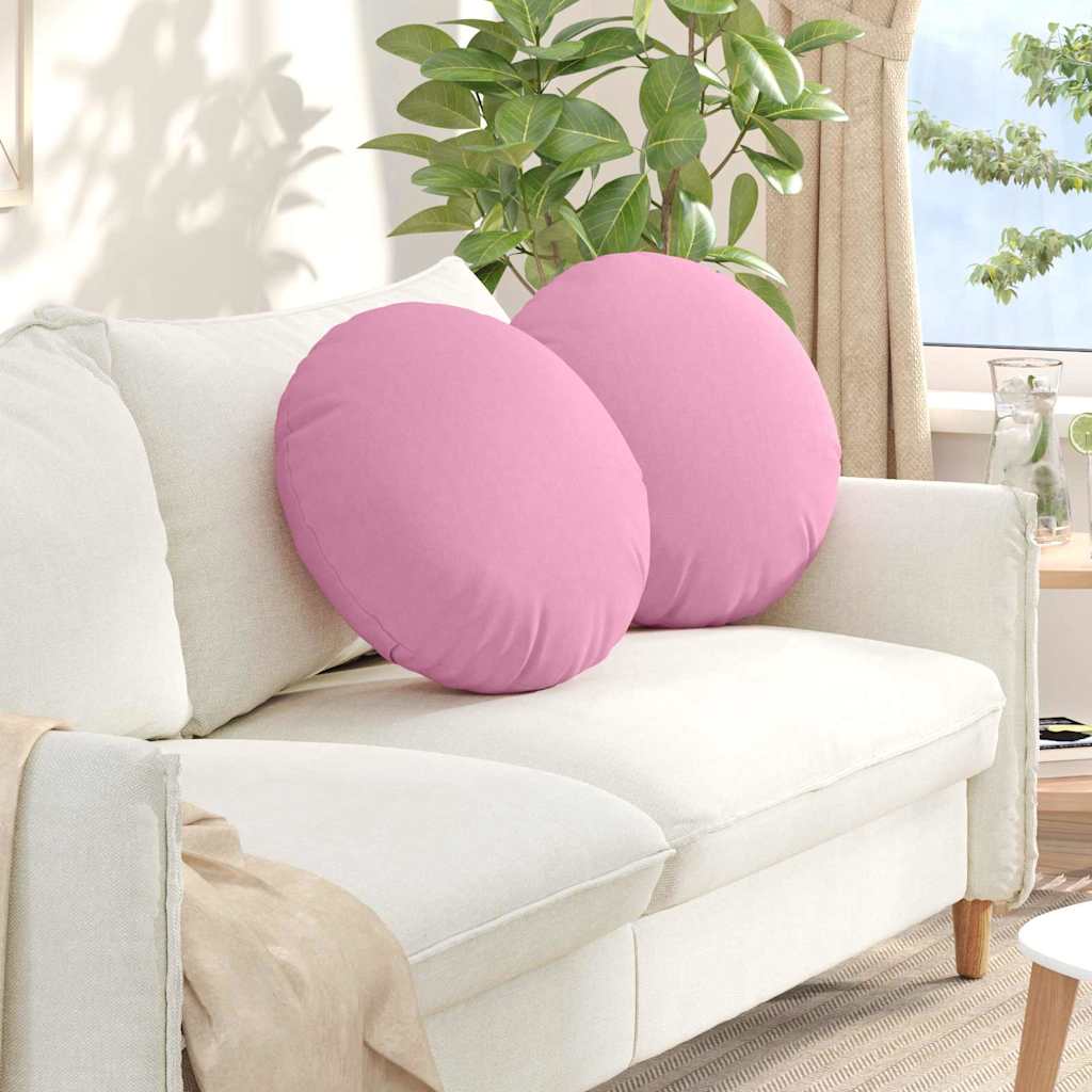 Sitzkissen 2 stk. Stoff Rosa Ø50 x 19 cm