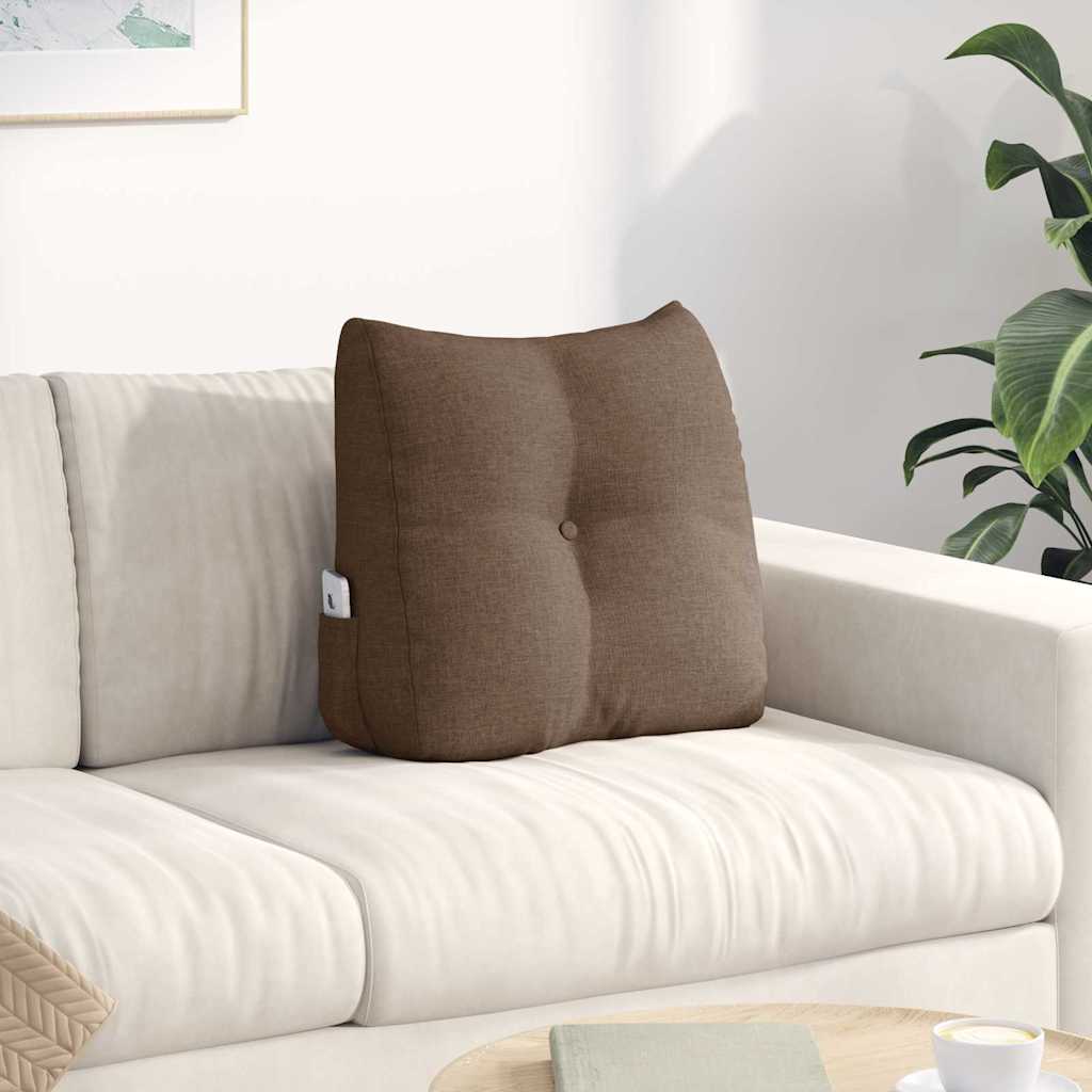 Rücken Kissen Braun 45 x 24 x 50 cm Stoff
