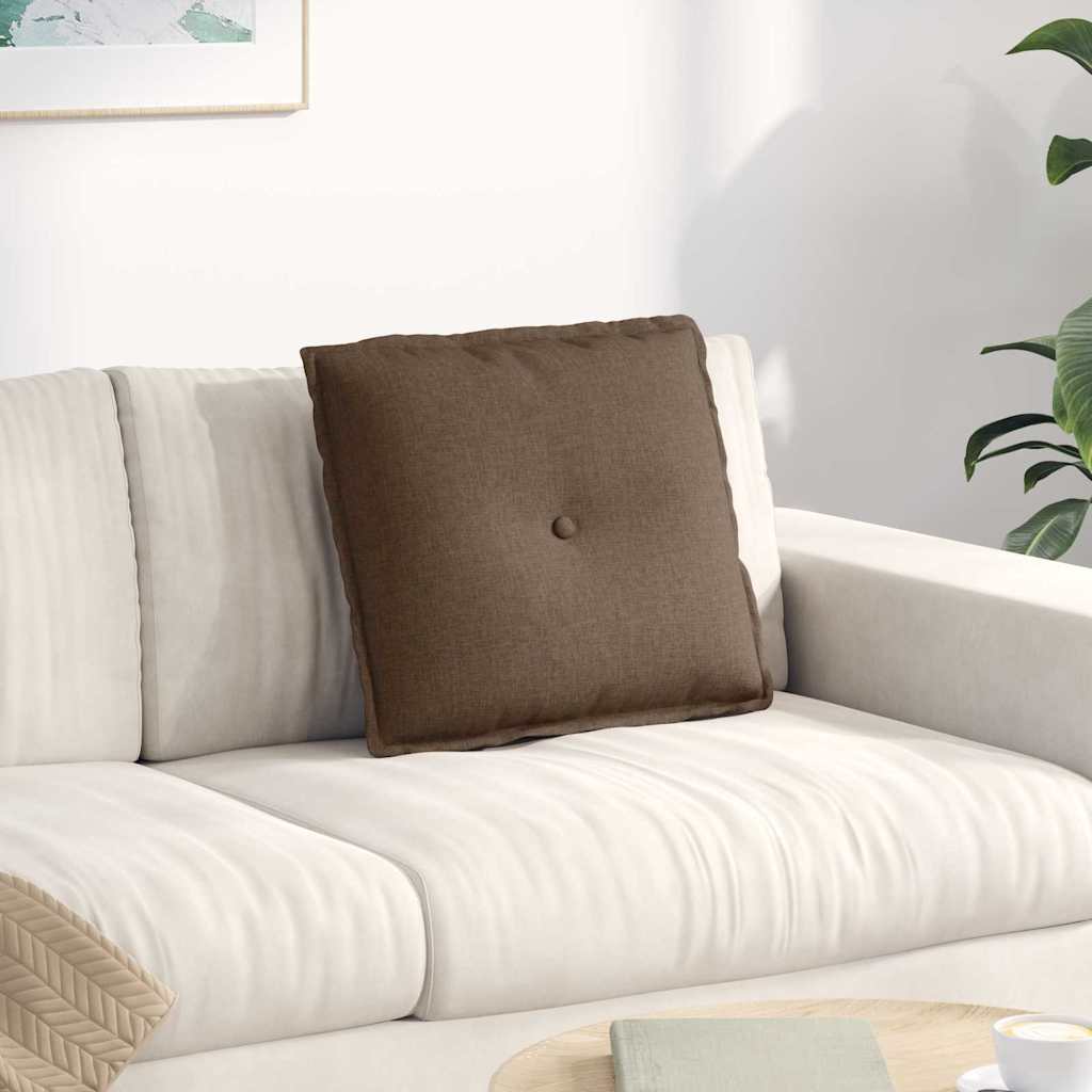 Rücken Kissen Braun 50 x 19 x 45 cm Stoff