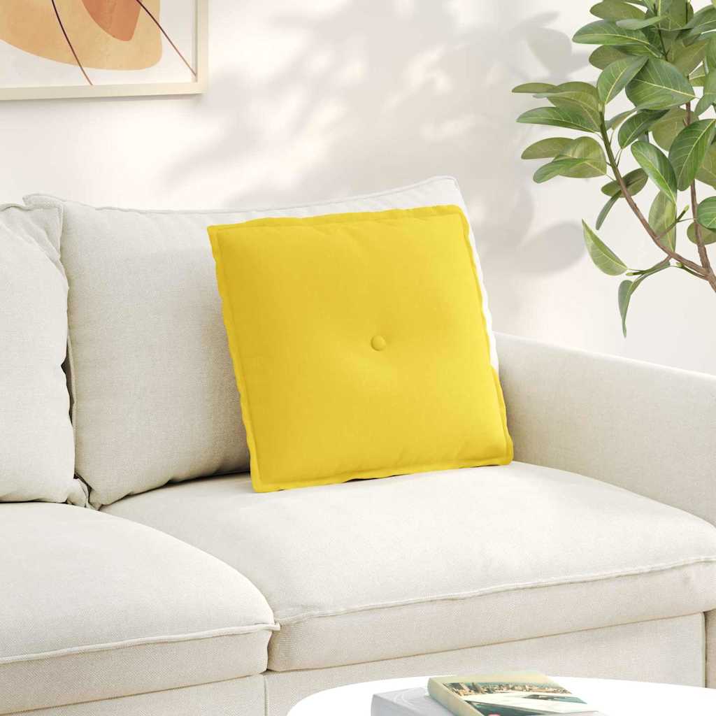 Rücken Kissen Helles Gelb 50 x 19 x 45 cm Stoff