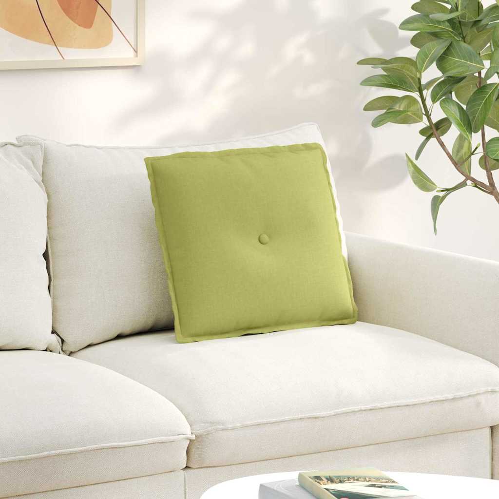 Rücken Kissen Hellgrün 50 x 19 x 45 cm Stoff