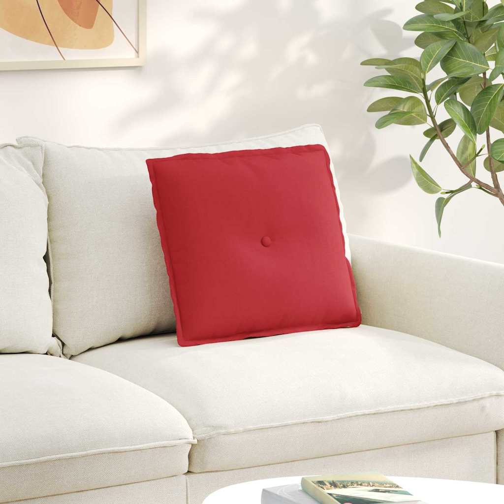 Rücken Kissen Rot 50 x 19 x 45 cm Stoff