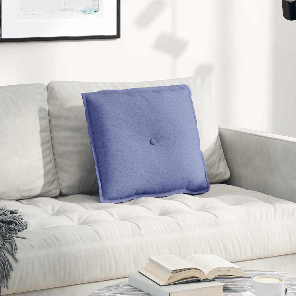 Rücken Kissen Jeans blau 50 x 19 x 45 cm Stoff