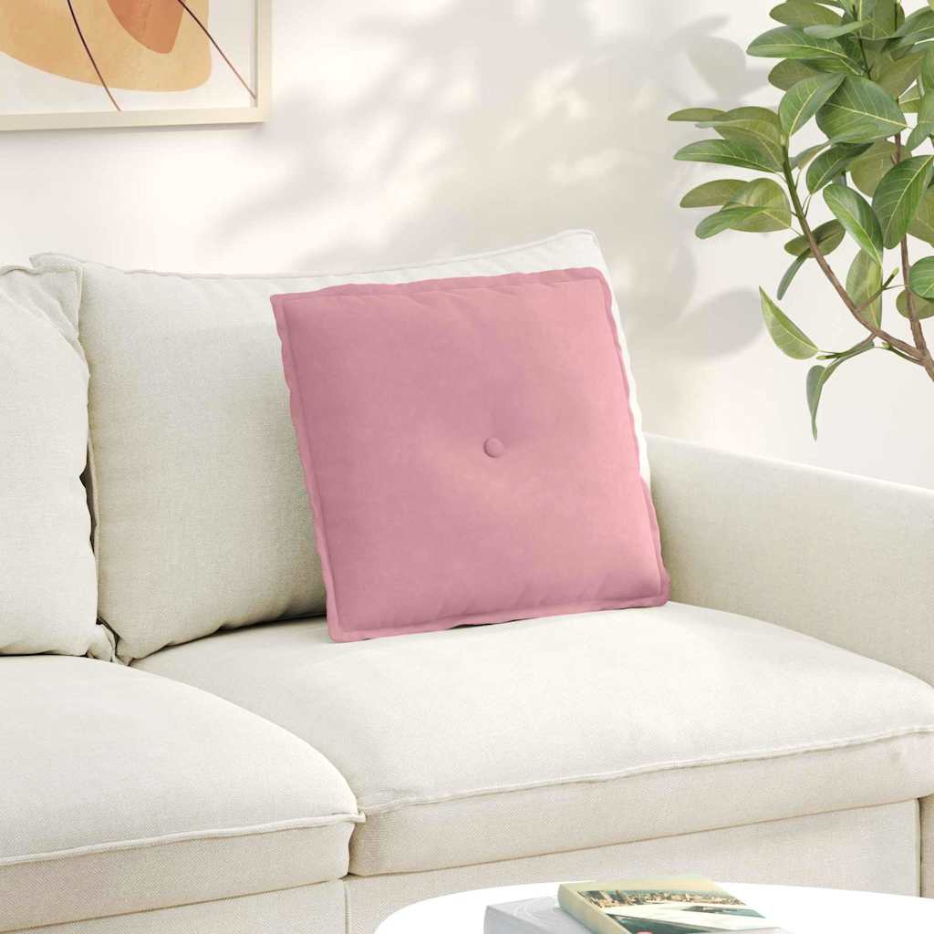 Rücken Kissen Rosa 50 x 45 cm Cordstoff
