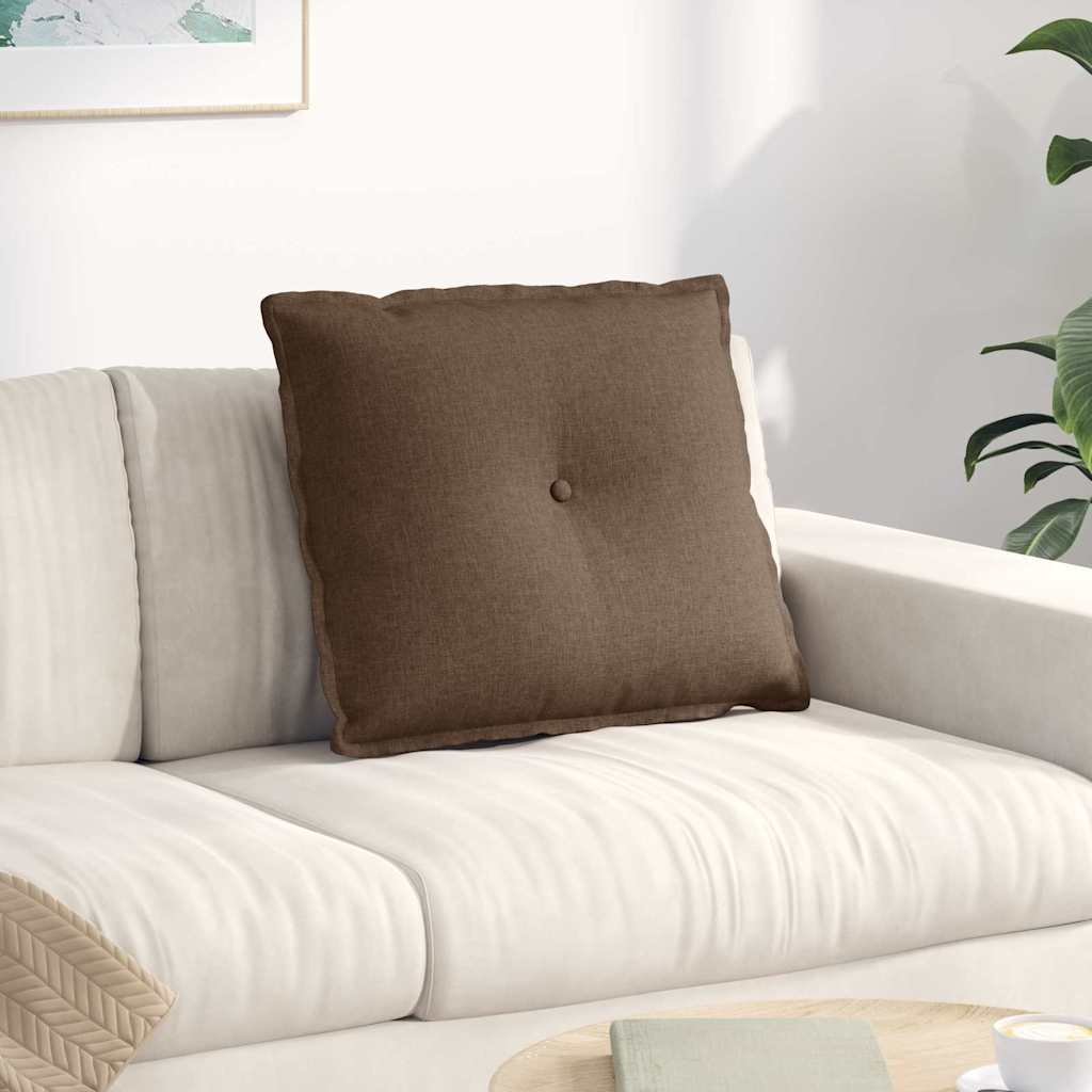 Rücken Kissen Braun 60 x 19 x 50 cm Stoff