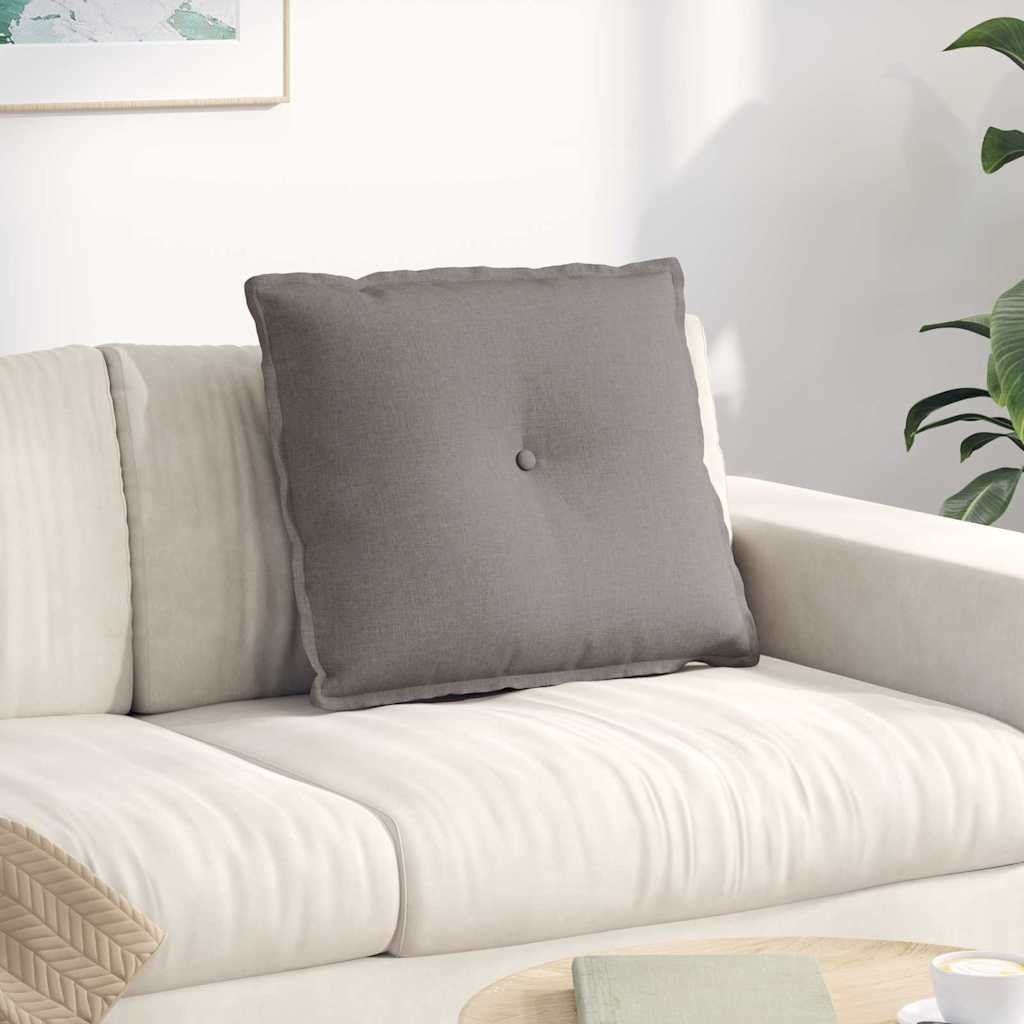 Rücken Kissen Taupe 60 x 19 x 50 cm Stoff