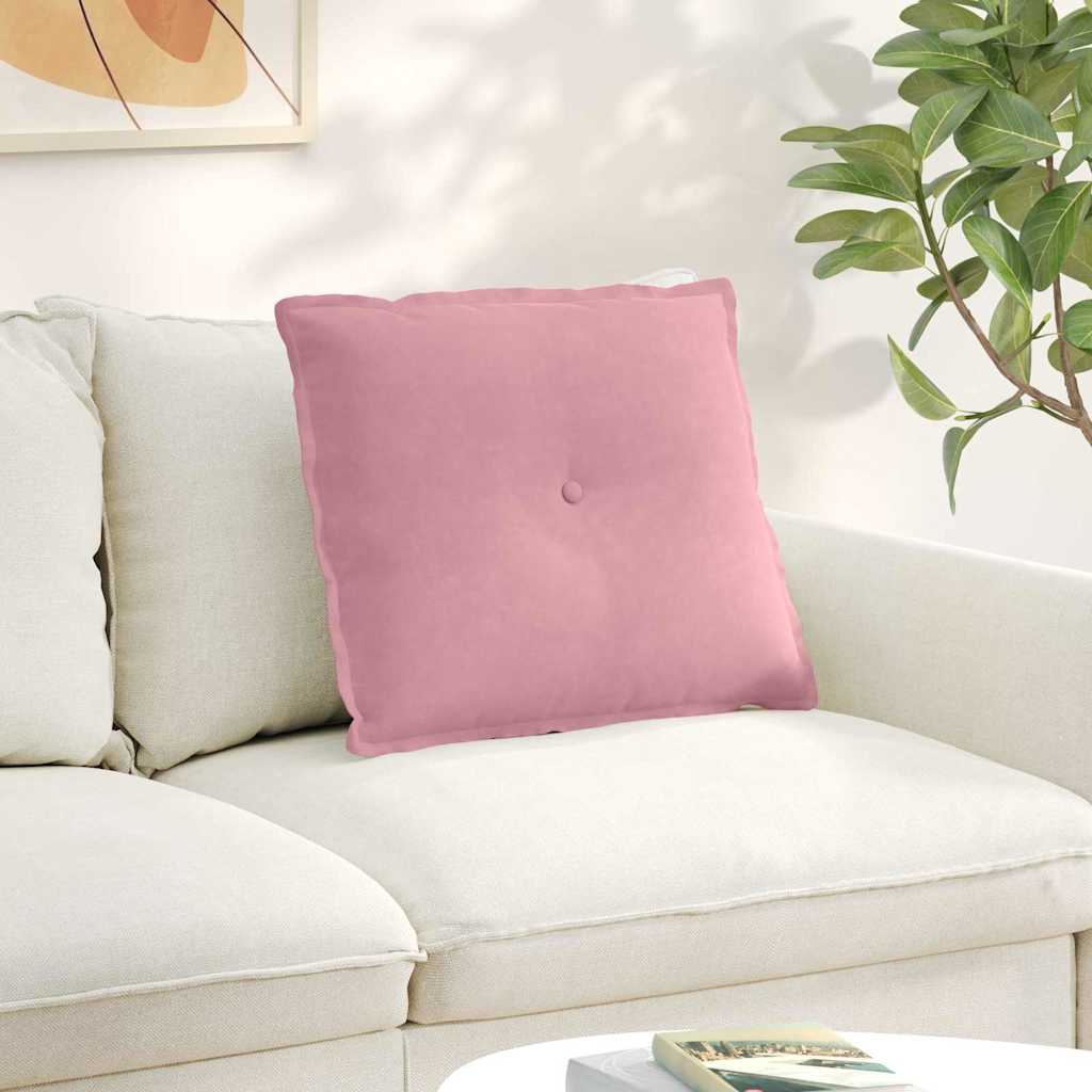 Rücken Kissen Rosa 60 x 50 cm Cordstoff