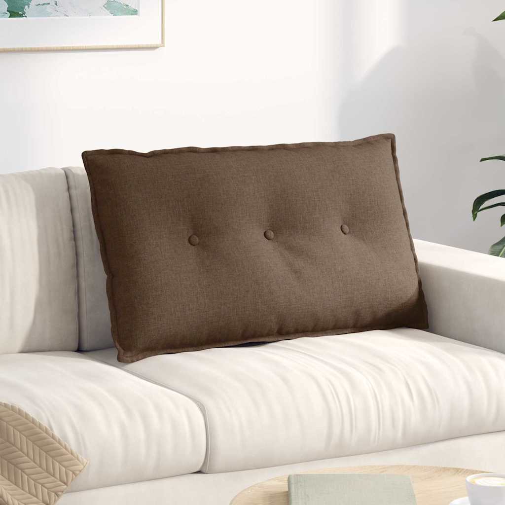 Rücken Kissen Braun 80 x 19 x 50 cm Stoff