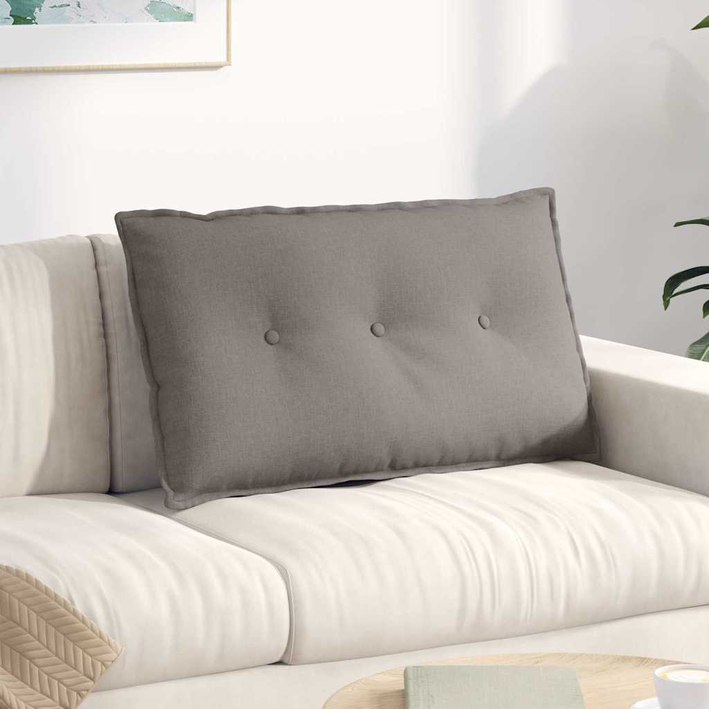 Rücken Kissen Taupe 80 x 19 x 50 cm Stoff