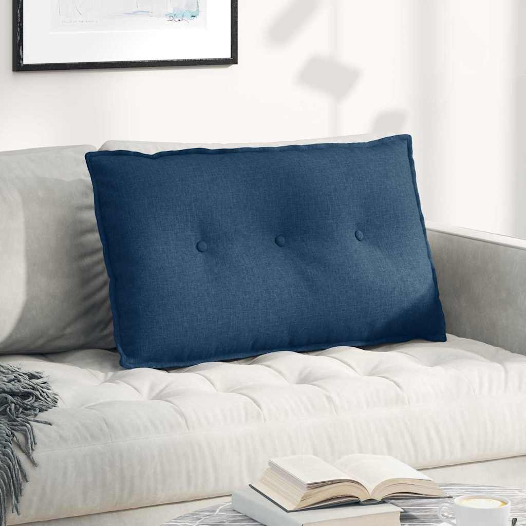 Rücken Kissen Blau 80 x 19 x 50 cm Stoff