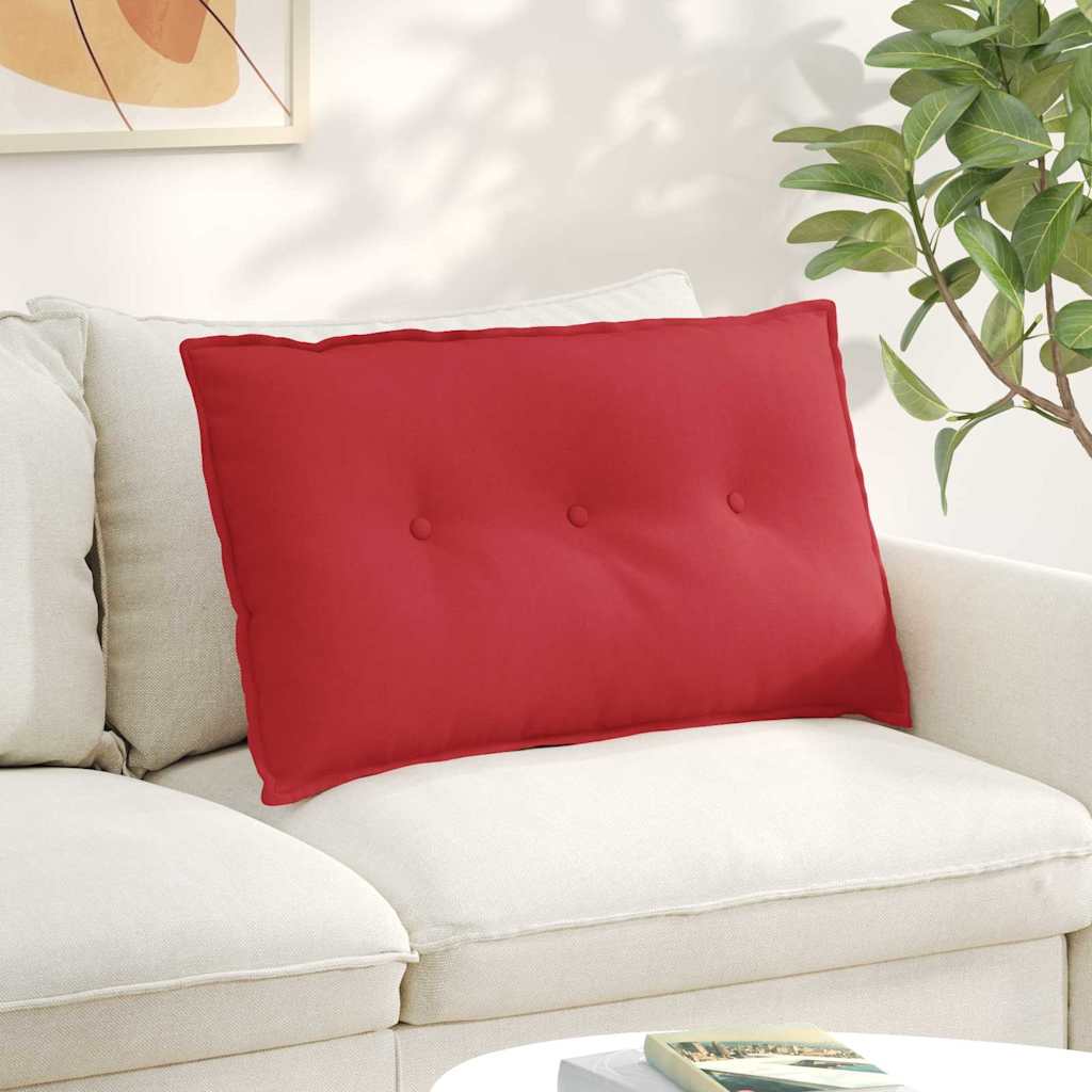Rücken Kissen Rot 80 x 19 x 50 cm Stoff