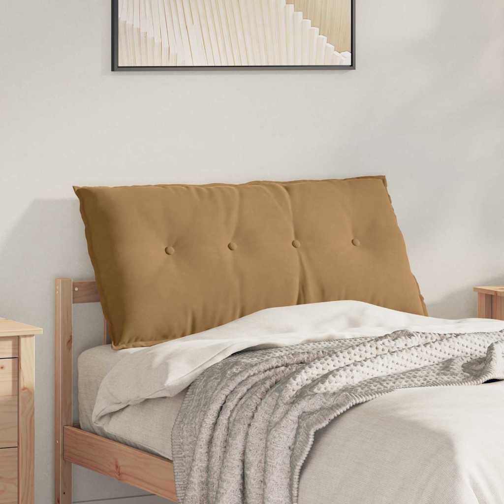 Rücken Kissen Braun 100 x 50 cm Cordstoff