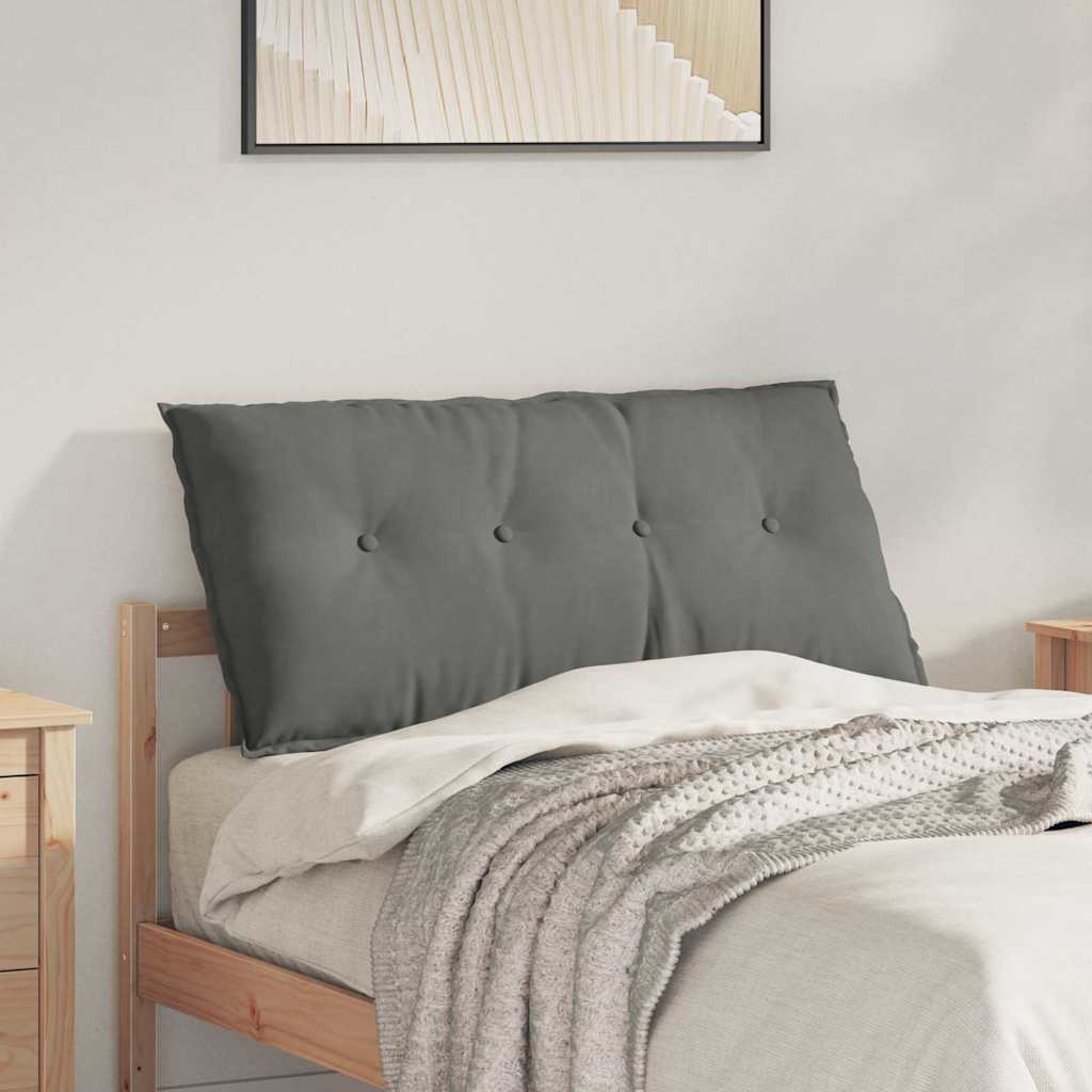 Rücken Kissen Dunkelgrau 100 x 50 cm Mikrofaserstoff