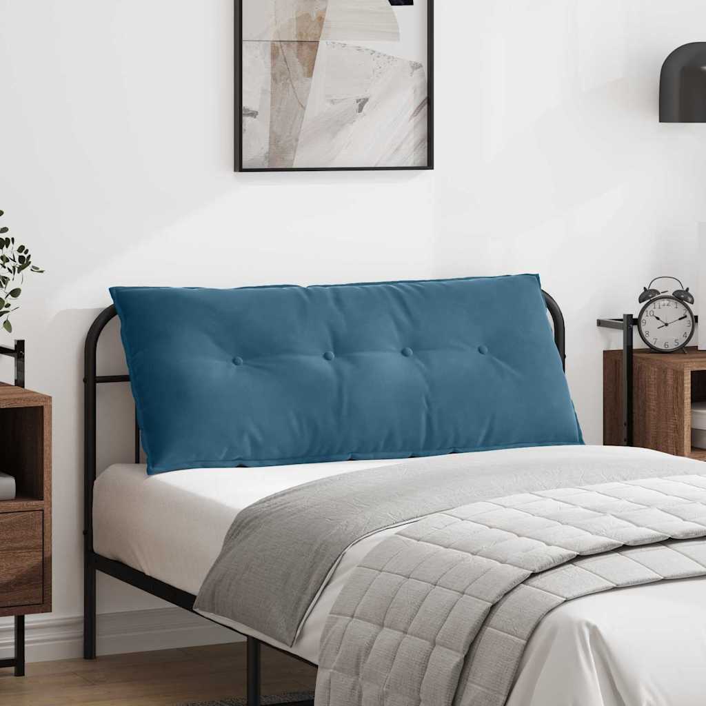 Rücken Kissen Blau 120 x 50 cm Cordstoff